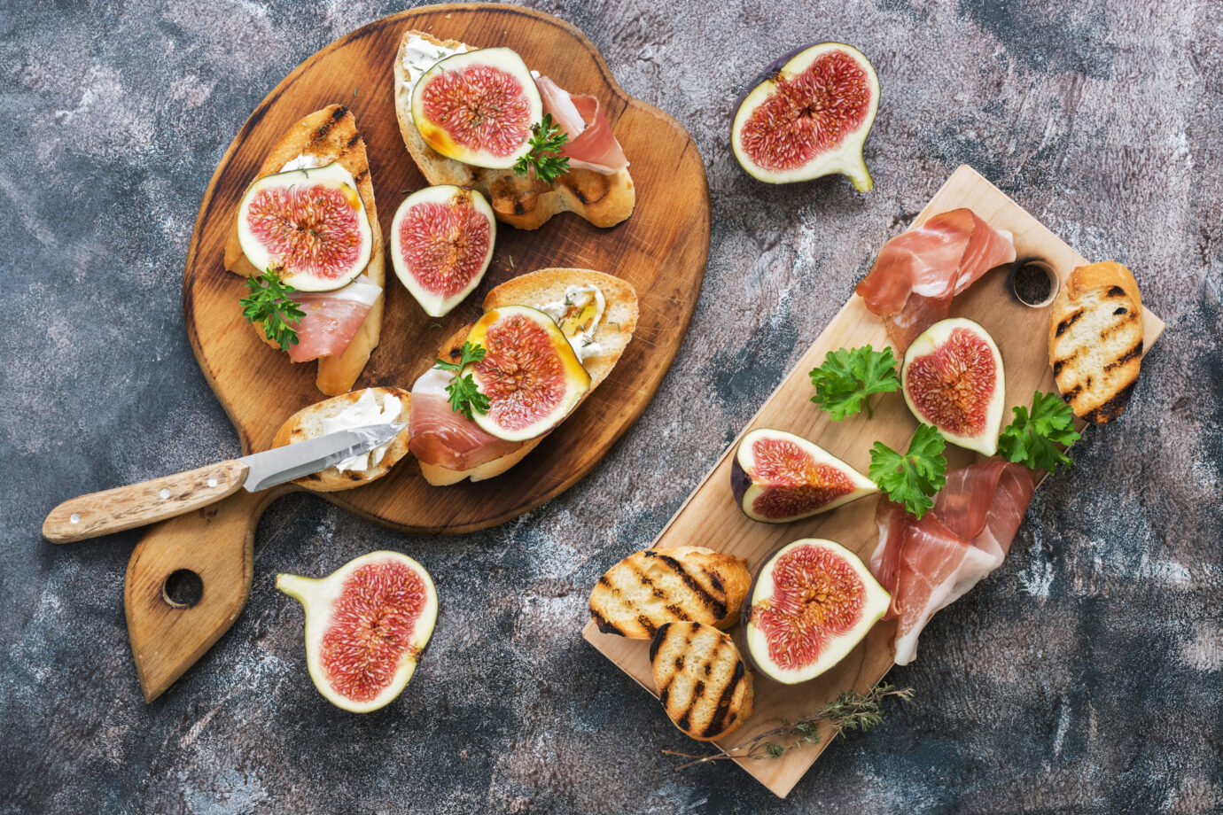 Fig, Prosciutto and Goat Cheese Bruschetta with Honey Recipe